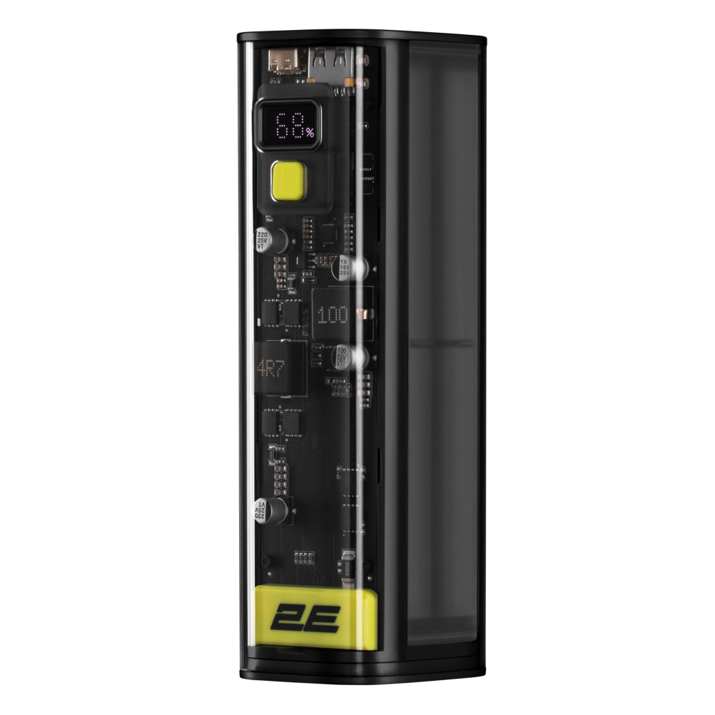 Портативное зарядное устройство Power Bank 2E Сrystal 24000мАч, 100Вт