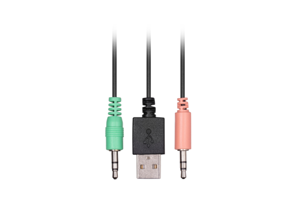 Акустическая система (саундбар) 2E PCS101 RGB, 2.0, USB, Black