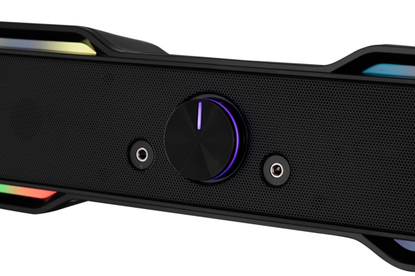 Акустическая система (саундбар) 2E PCS101 RGB, 2.0, USB, Black