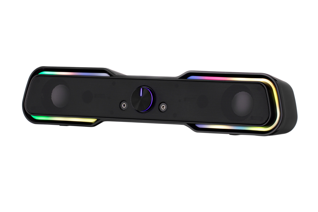 Multimedia speaker 2E PCS101 RGB, 2.0, USB, Black