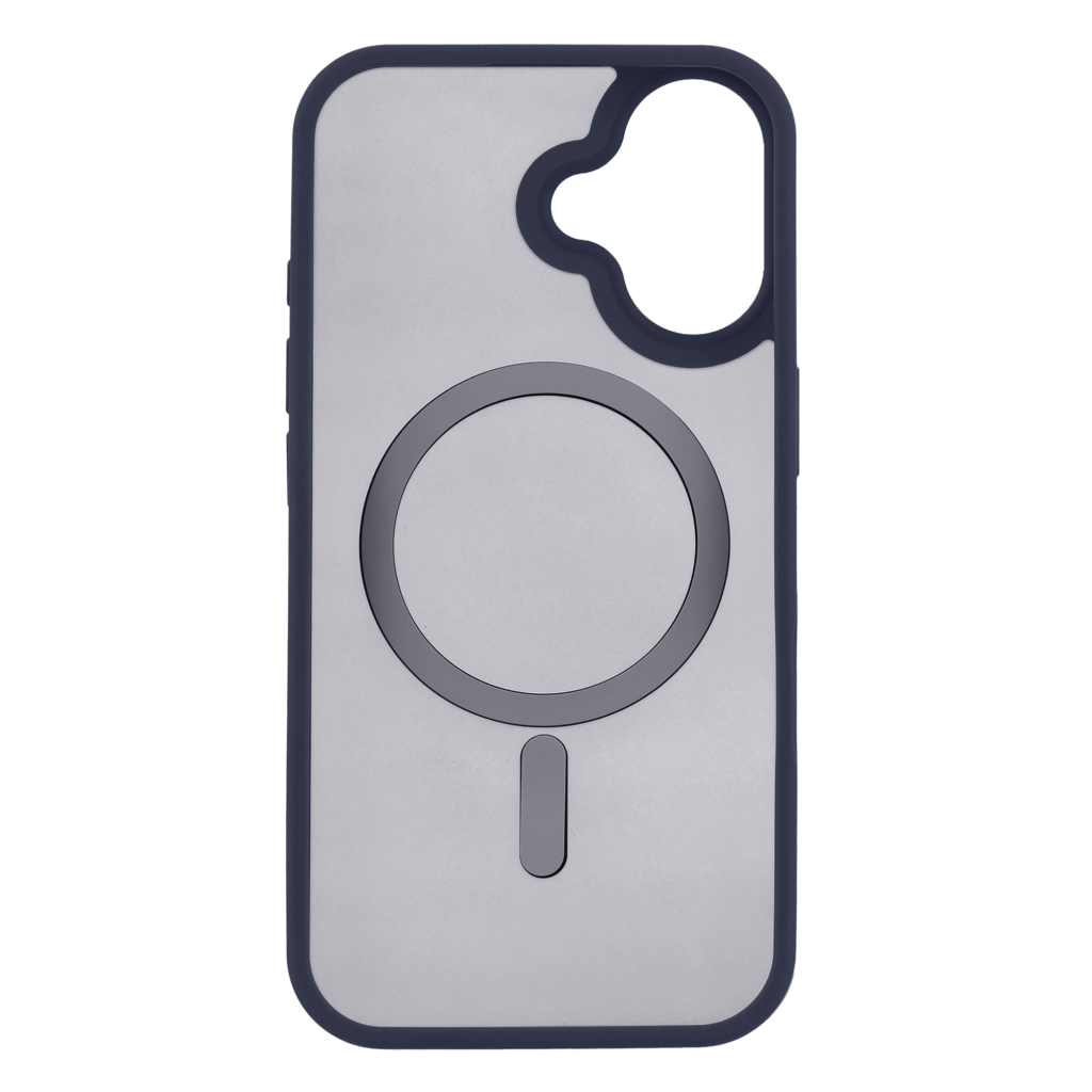 2E Basic case for iPhone 16, Soft Touch MagSafe Cover, Dark Blue