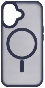 2E Basic case for iPhone 16, Soft Touch MagSafe Cover, Dark Blue