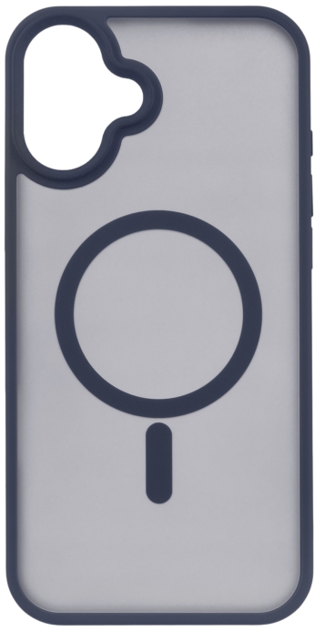 Чехол 2Е Basic для  iPhone 16 Plus, Soft Touch MagSafe Cover, синий темный