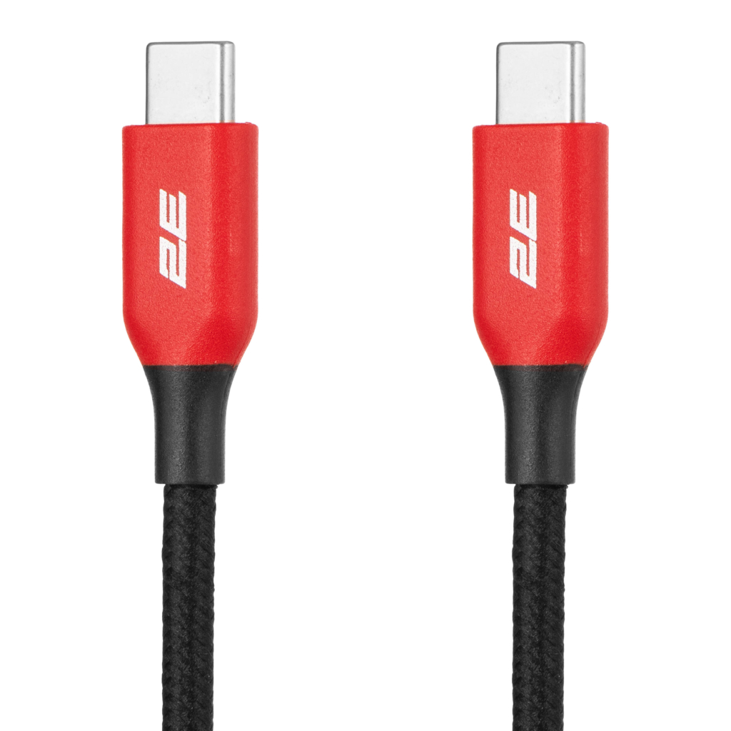2E Cable USB-C – USB-C, 100W 1m black