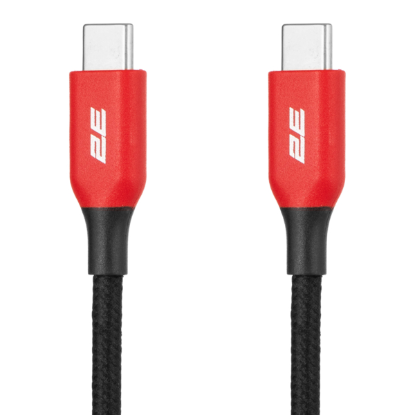 Кабель 2E USB-C — USB-C 100W 1м black