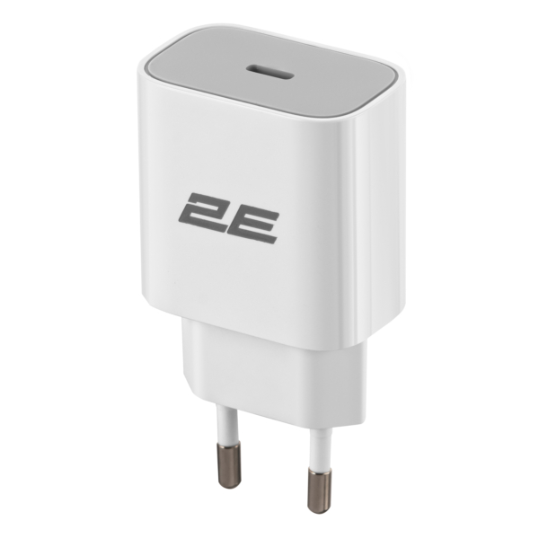 Зарядний пристрій мережевий 2E 30Вт USB-C PD, білий