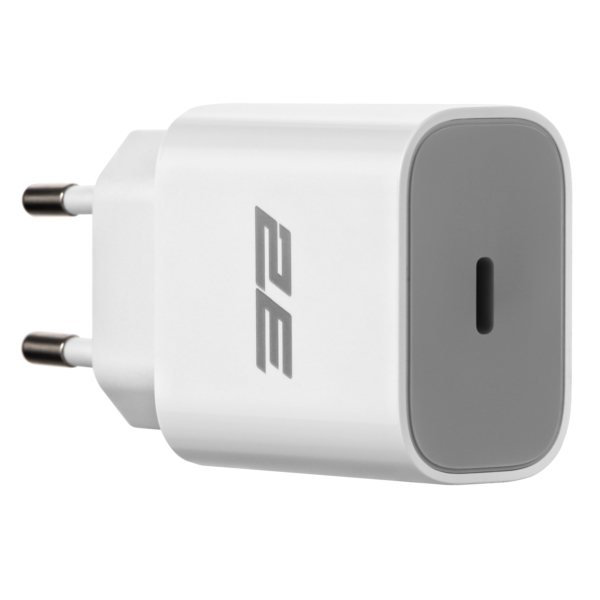 Зарядний пристрій мережевий 2E 30Вт USB-C PD, білий