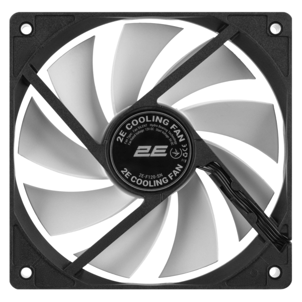 Корпусный вентилятор 2E F120-SN 120мм, 500-1500rpm, 4pin 24dBa чёрный