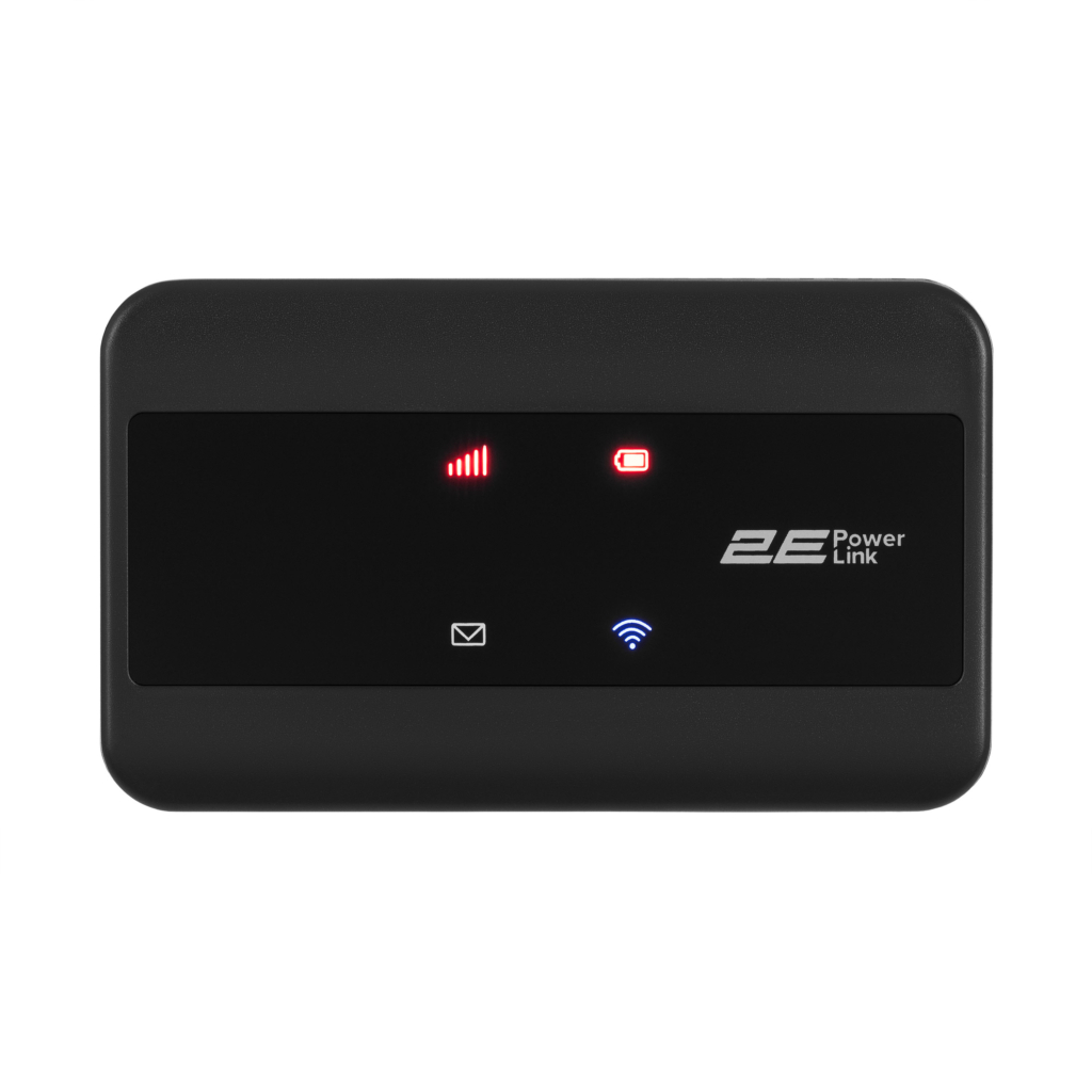 Мобильный маршрутизатор 2E PowerLink (MiFi-2) LTE, Wi-Fi4, 1xType-C, 1xCRC9, 2100мА•ч черный