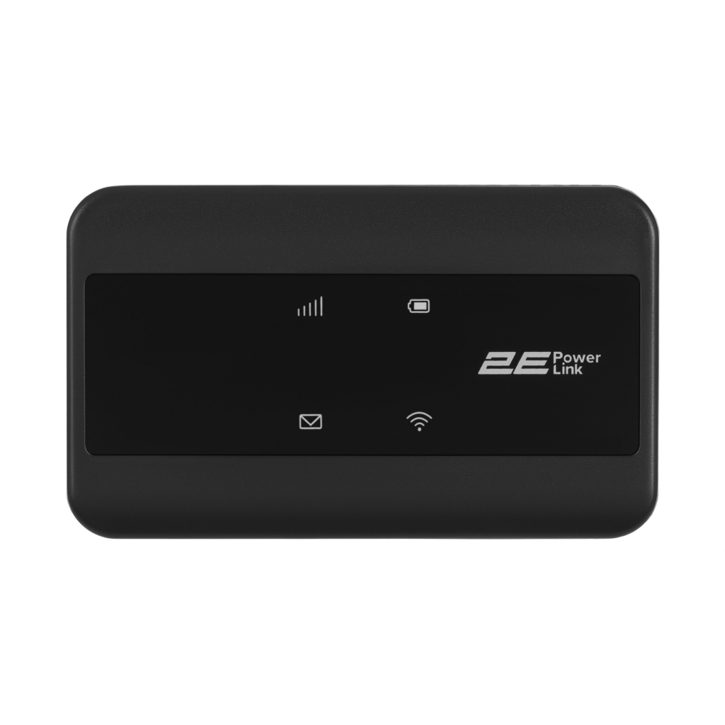 Мобильный маршрутизатор 2E PowerLink (MiFi-2) LTE, Wi-Fi4, 1xType-C, 1xCRC9, 2100мА•ч черный