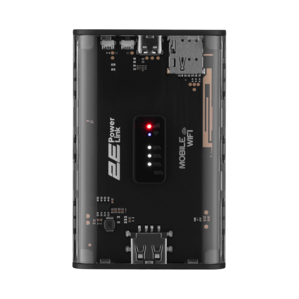 Mobile router 2E PowerLink (MiFi-5) LTE, Wi-Fi4, 1xUSB, 1xType-C, 5000mAh black