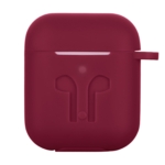 Чехол 2Е для AirPods (Gen 1-2, 2016-2019), Pure Color Silicone Imprint (3.0mm), бордовый