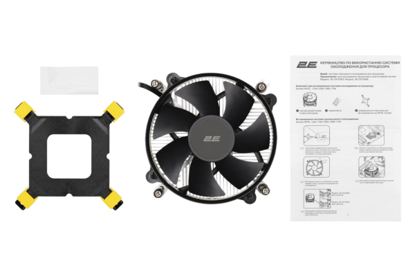 Процесорний кулер 2E CX10384, LGA1700, 1366, 1200, 115x, 4pin PWM, TDP 65W