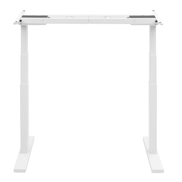 2E Computer table CE150W-MOTORIZED, height adjustment, electric motor 220V, 62/128×150х75cm, white