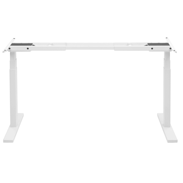 2E Computer table CE150W-MOTORIZED, height adjustment, electric motor 220V, 62/128×150х75cm, white