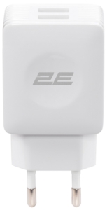 2E Wall Charger 12W 2хUSB-A, white