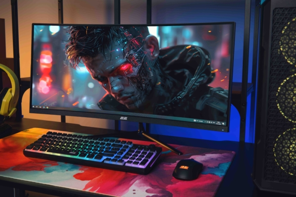 Монітор 2E GAMING 30″ G3024B 2xHDMI, DP, Audio, VA, 2560×1080, 21:9, 200Hz, 1ms, CURVED, FreeSync