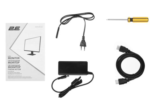 Монитор 2E 23.8″ F2422B D-Sub, HDMI, IPS, 75Hz
