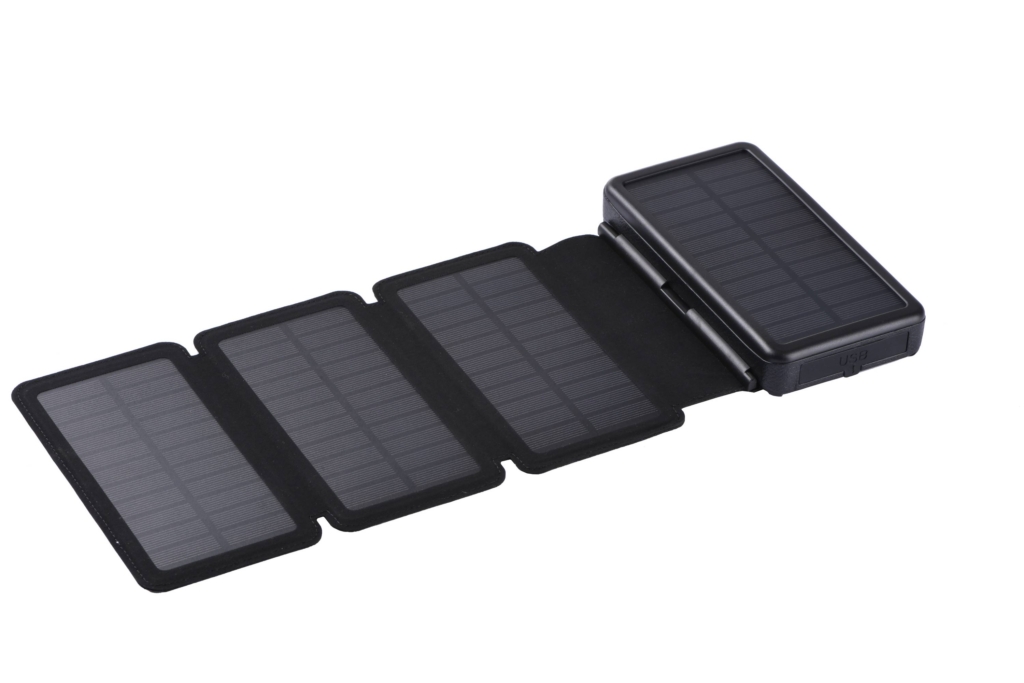 2E Портативний зарядний пристрій Power Bank Solar 20000mAh Black