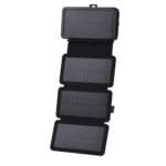 2E Портативний зарядний пристрій Power Bank Solar 20000mAh Black