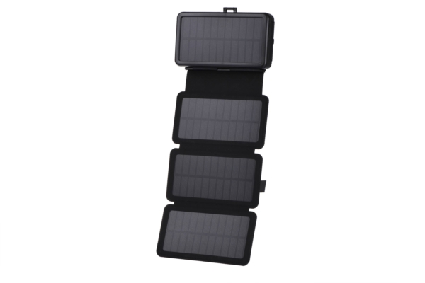 2E Портативний зарядний пристрій Power Bank Solar 20000mAh Black