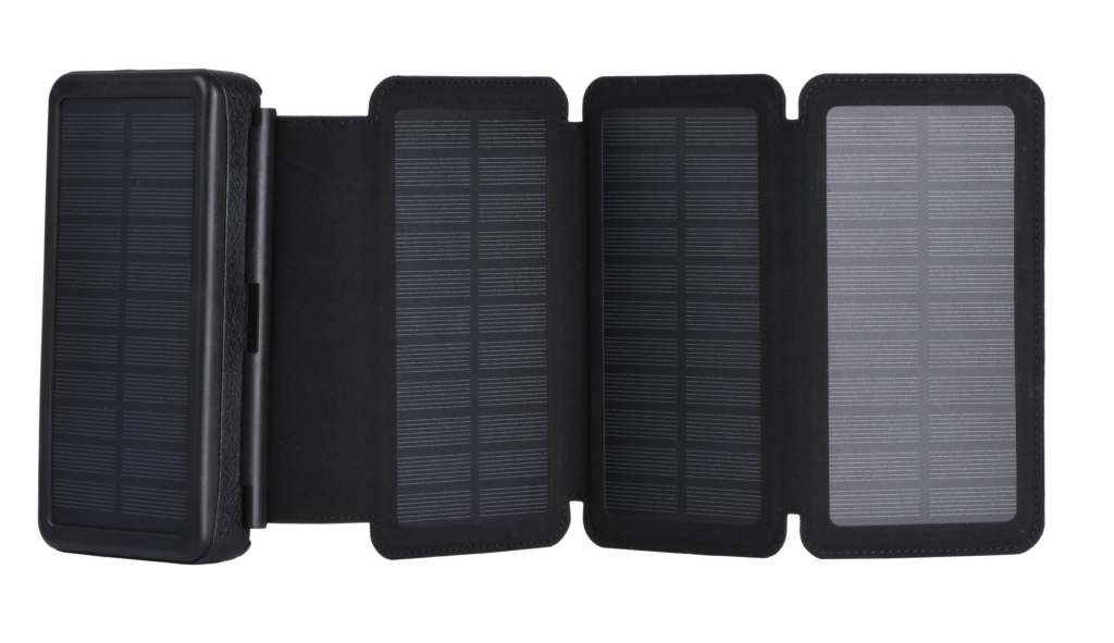 2E Портативний зарядний пристрій Power Bank Solar 20000mAh Black