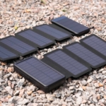 2E Портативний зарядний пристрій Power Bank Solar 20000mAh Black