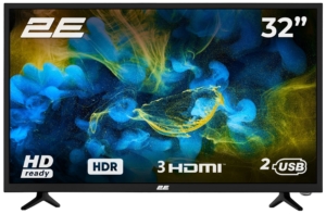 Телевизор 32″ 2E LED HD 60Hz Black