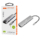 2E Hub USB-С > 2хUSB-A 2.0/USB-A 3.0/USB-C PD/HDMI/Ethernet, 0.15m, silver
