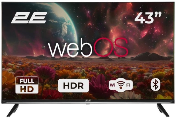 TV Set 43″ 2E LED FHD 60Hz Smart WebOS Black