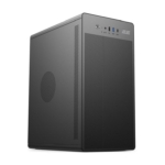 Корпус 2E Credo V285B-400 з БЖ 2E ATX400, 1xUSB3.0, 1х USB 2.0, 1xUSB Type-C, 1×120мм, VGA 300мм, mATX, чорний