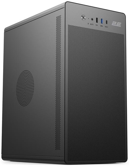 Корпус 2E Credo V285B-400 с БП 2E ATX400, 1xUSB3.0, 1х USB 2.0, 1xUSB Type-C, 1×120мм, VGA 300мм, mATX, чёрный
