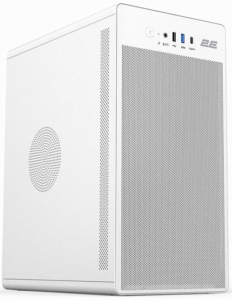 2E-V285W, PC case 2E Credo V285W without PSU, 1xUSB3.0, 1х USB 2.0, 1xUSB Type-C, 1x120mm, VGA 300mm, mATX, white