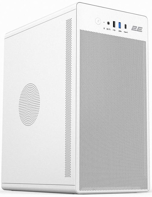 Корпус 2E Credo V285W без БП, 1xUSB3.0, 1х USB 2.0, 1xUSB Type-C, 1×120мм, VGA 300мм, mATX, белый