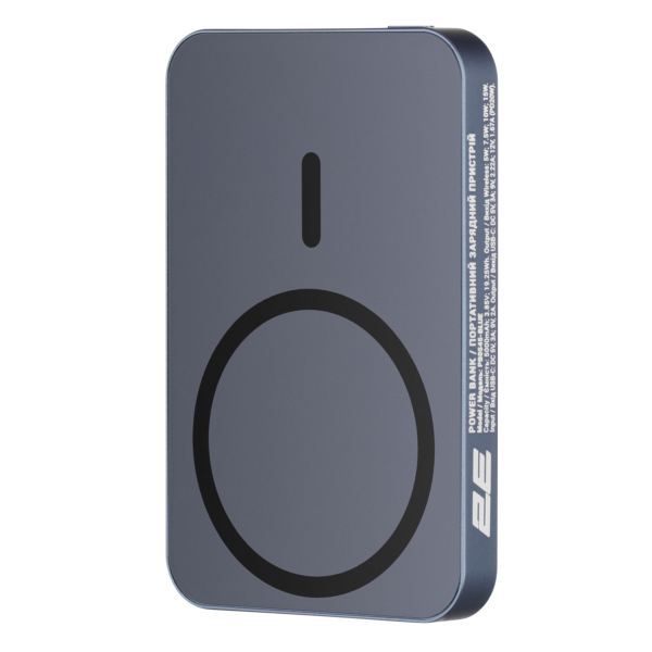 Портативное зарядное устройство Power Bank 2E Wireless QI 5000мА·год, 20Вт, PD, синий