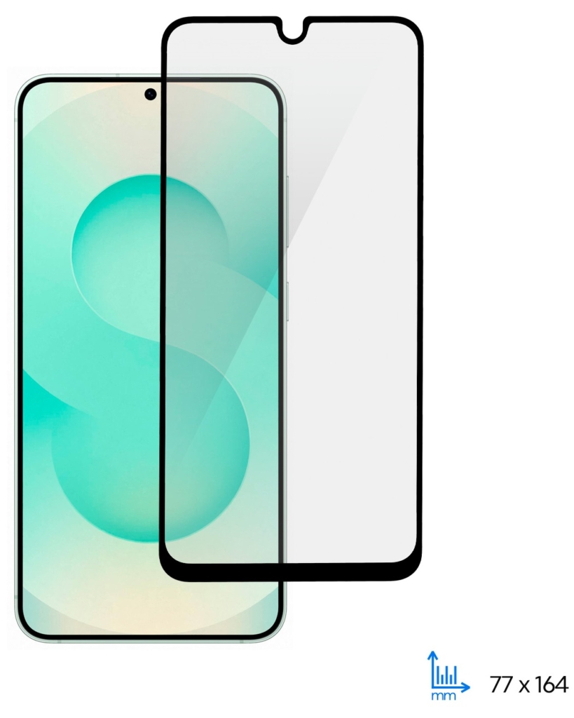 Защитное стекло 2E для Samsung Galaxy A16 (A165) , 2.5D FCFG, (1 Pack), черная рамка