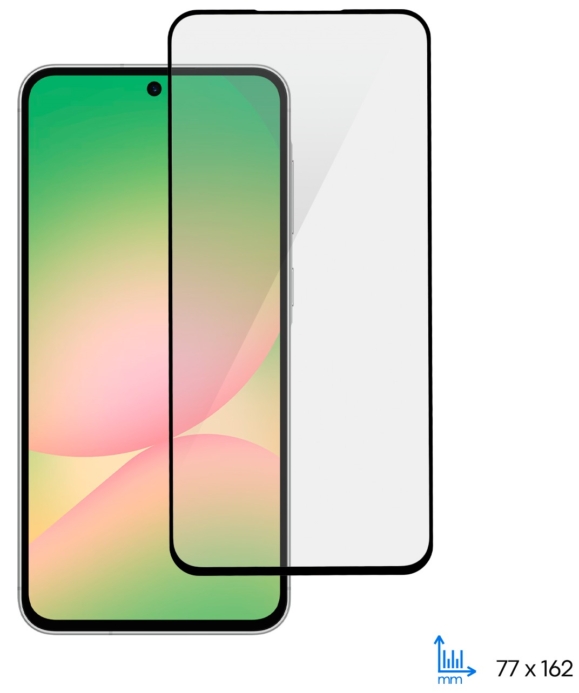 Защитное стекло 2E для Samsung Galaxy A56 5G (A566), 2.5D FCFG, (1 Pack), черная рамка