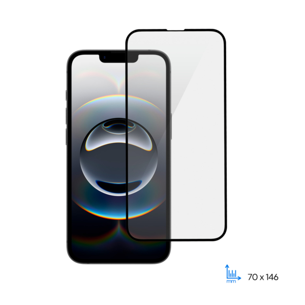 Защитное стекло 2E для Apple iPhone 16e(6.1), 2.5D FCFG, (1 Pack), черная рамка