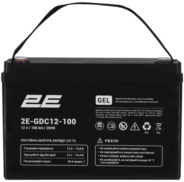 2E GDC, 12V, 100Ah, GEL