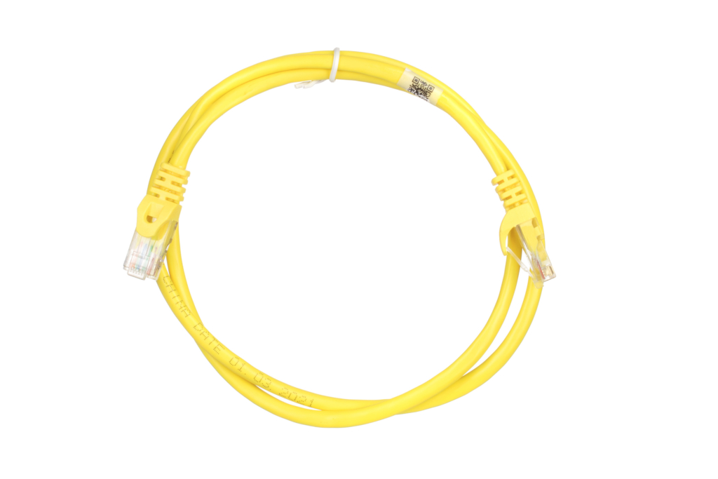 Патч-корд 2E САТ 5e, UTP, 1м, 26AWG, RJ45, 7/0.16, Cu, PVC, желтый