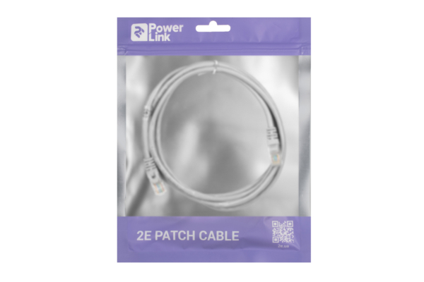 Patch Cable 2E Cat 5e, UTP, RJ45, 26AWG, 7/0.16 Cu, 2.00 m, PVC, Grey