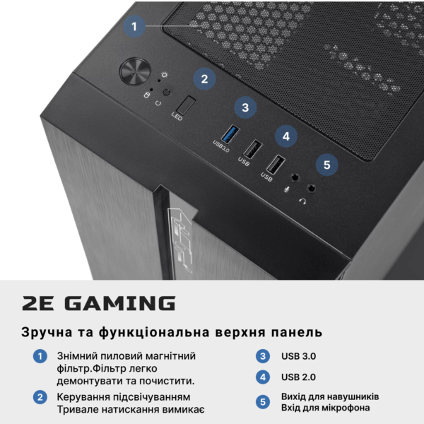 2E 2E PC Complex Gaming Intel i5-12400F/H610/16/500F+1000/RX560-4/Win11H/2E-G2107-500