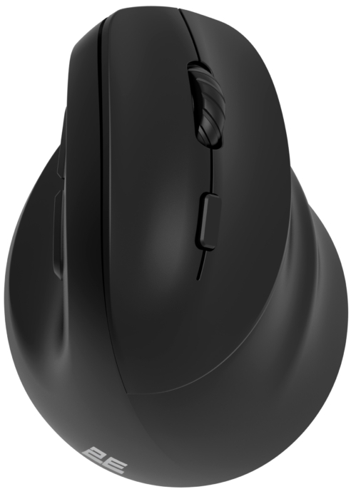 Мышь 2E MF325 Silent, WL/BT, вертикальная, чёрный