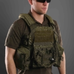 2E Tactical Плитоноска, Тип 1, з кишенями для бічного захисту і підсумками, Молле, зелена