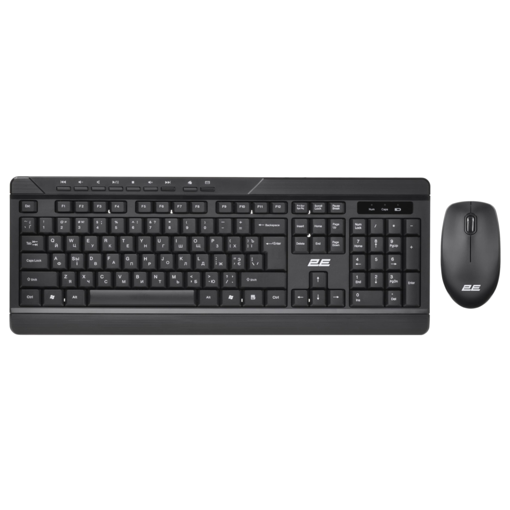 2E Combo keyboard and mouse MK410 WL, EN/UK/RU, black