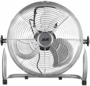Вентилятор підлоговий 2E PowerWind 30C професійний, 30см, 60Вт, кнопки, двигун мідь 100%, срібний
