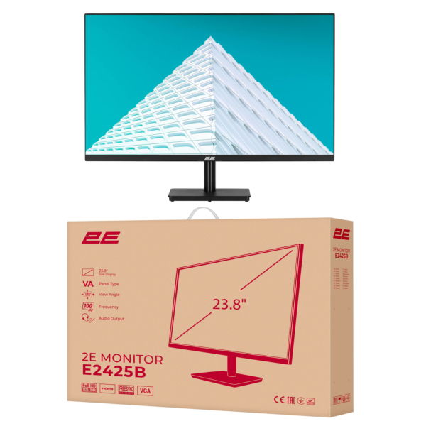 Монитор 2E 23.8″ E2425B D-Sub, HDMI, VA, 100Hz, FreeSync