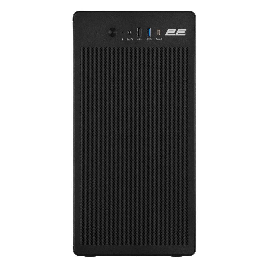 Корпус 2E Credo V285B без БП, 1xUSB3.0, 1х USB 2.0, 1xUSB Type-C, 1×120мм, VGA 300мм, mATX, чёрный