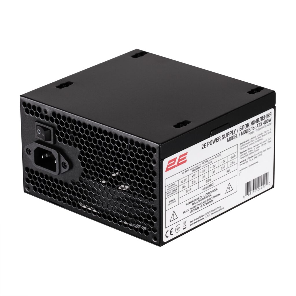2E-V285B-400, PC case 2E Credo V285B-400 with PSU 2E ATX400, 1xUSB3.0, 1х USB 2.0, 1xUSB Type-C, 1x120mm, VGA 300mm, mATX, black