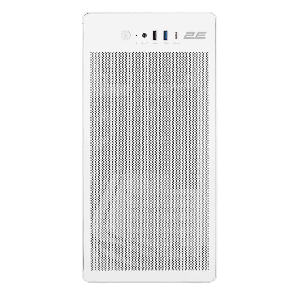 Корпус 2E Credo V285W без БЖ, 1xUSB3.0, 1х USB 2.0, 1xUSB Type-C, 1×120мм, VGA 300мм, mATX, білий